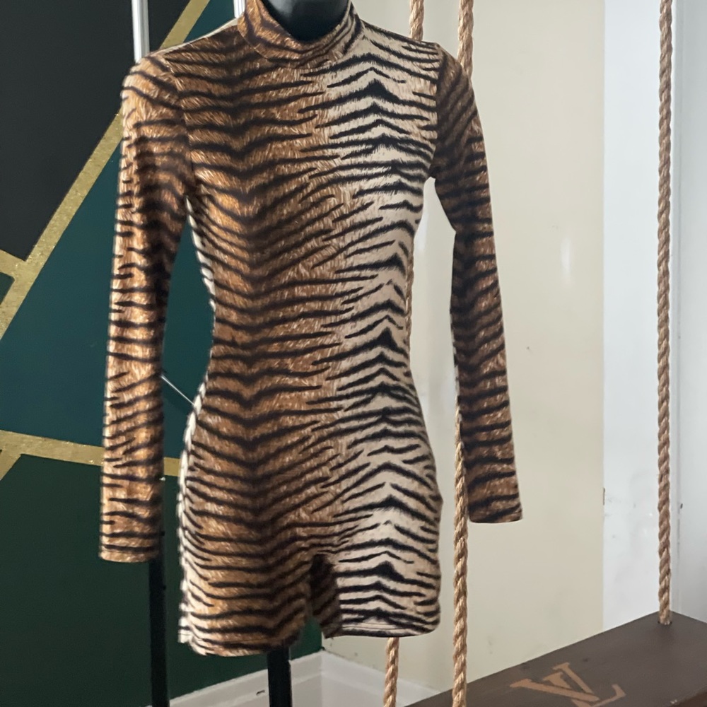 Tiger print one piece